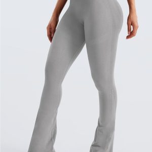 Women's Mini Flare Workout Butt Lifting Hidden Scrunch Seamless Yoga Legging Pants