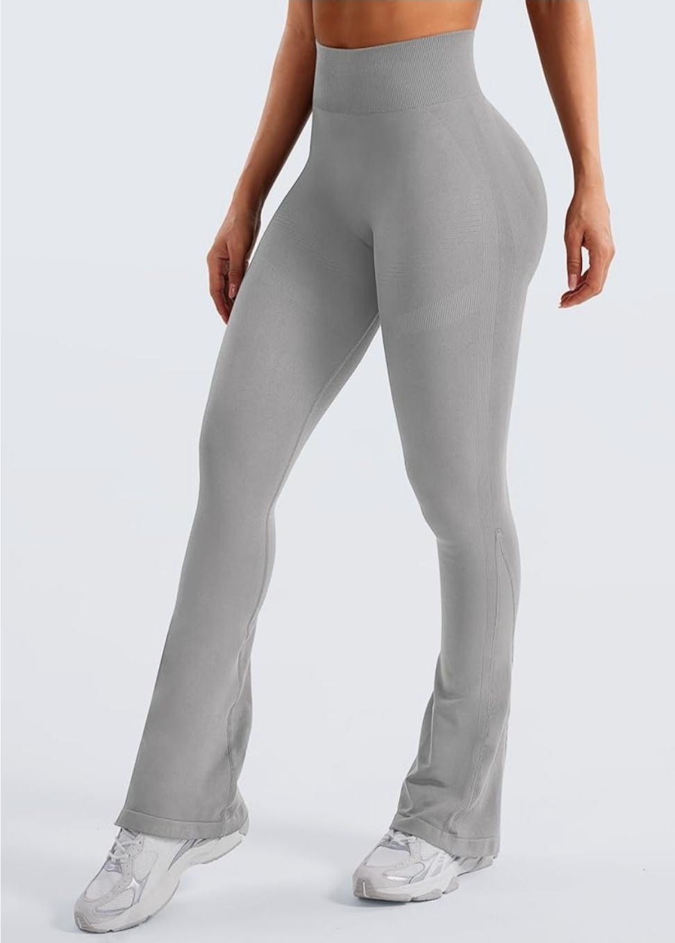 Women's Mini Flare Workout Butt Lifting Hidden Scrunch Seamless Yoga Legging Pants