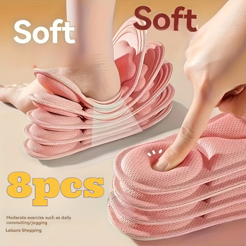 4 Pairs (8pcs) Unisex 6D Cloud-Feel Insoles - Image 3