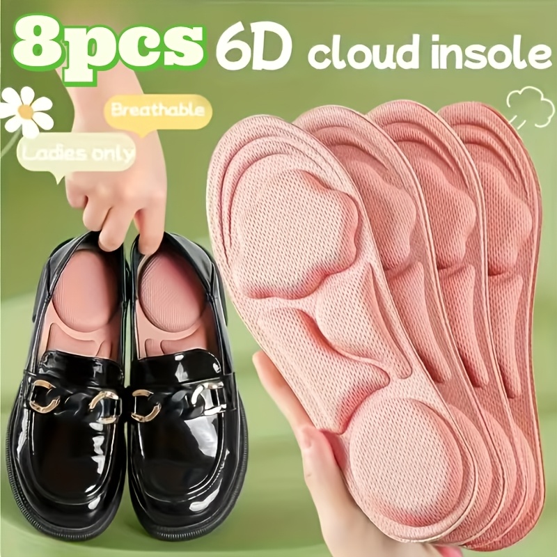 4 Pairs (8pcs) Unisex 6D Cloud-Feel Insoles - Image 2