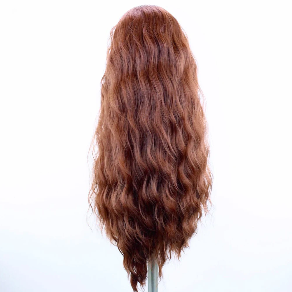 Synthetic Lace Front Wigs for Black Women Natural Hairline Synthetic Hair Lace Wig Long Brown Wig Pre Plucked Baby Hair Cosplay - Image 4