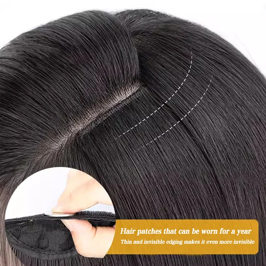 Long silky straight hair extenstion 3pcs/set 18/24inch 2clips in hair extenstion Long Straight Hairstyle Synthetic Black Hairpie - Image 3