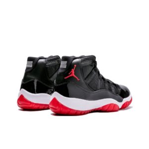Nike Jordan Air Jordan 11 "Bred" Playoffs (2012), Trendy Mid‑Top Retro Basketball Shoes, Men's, Black‑Red