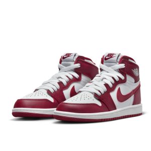 Little Kid's Jordan 1 Retro High OG "Artisanal Red" Wht/Red (FD1412 160)