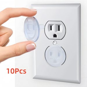 10/20/30/40/50pcs Outlet Covers Baby Proofing Safety Child Secure Electric Plug Protectors with Hidden Handle Square Socket Covers for Electrical Outlets Baby Safety Plug Covers for Kids Toddler Protection