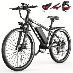 700W Electric Bicycle, Adult 26-inch, 48V 10AH Electric Mountain Bike, 25MPH&35-45mile Range Electric Mountain Bike, Off-road, Professional 7-speed