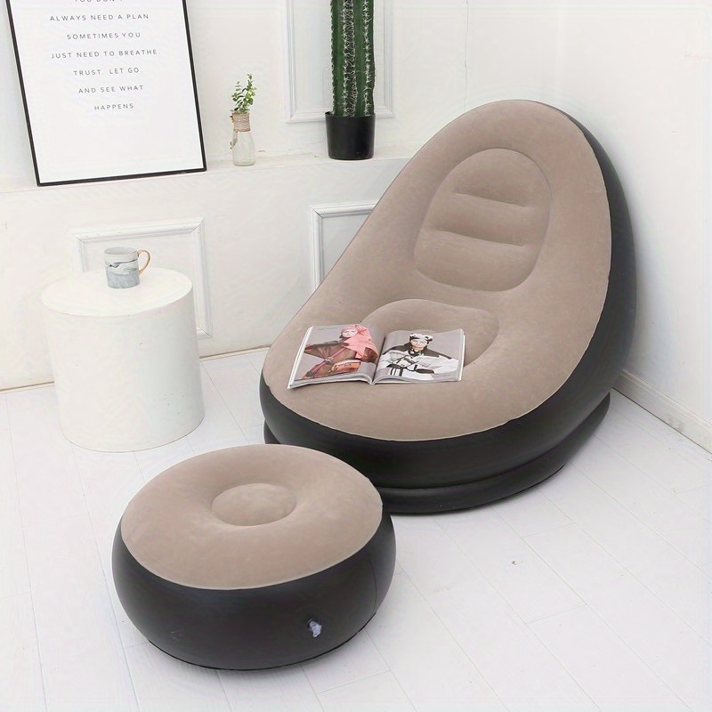 Inflatable Sofa Chair Thickened Lazy Sofa Bedroom Home Leisure Single Portable Outdoor Sofa Bed - Image 5