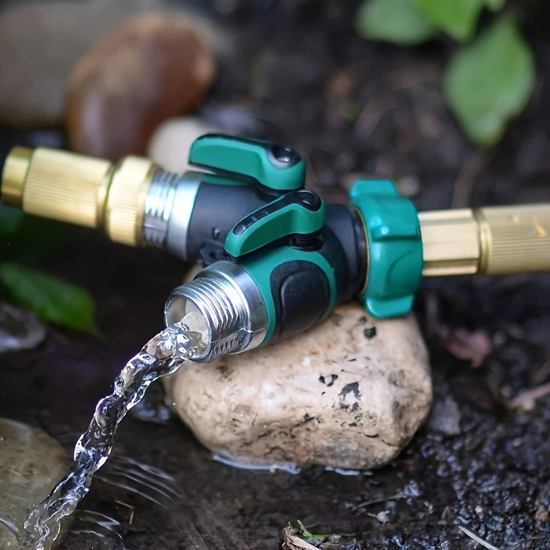 New Model Irrigation Dual-Direction Soft Hose Branch Connector, American Standard 3/4 Inch Garden Tap Branch Drip Irrigation Adapter Splitter - Image 2
