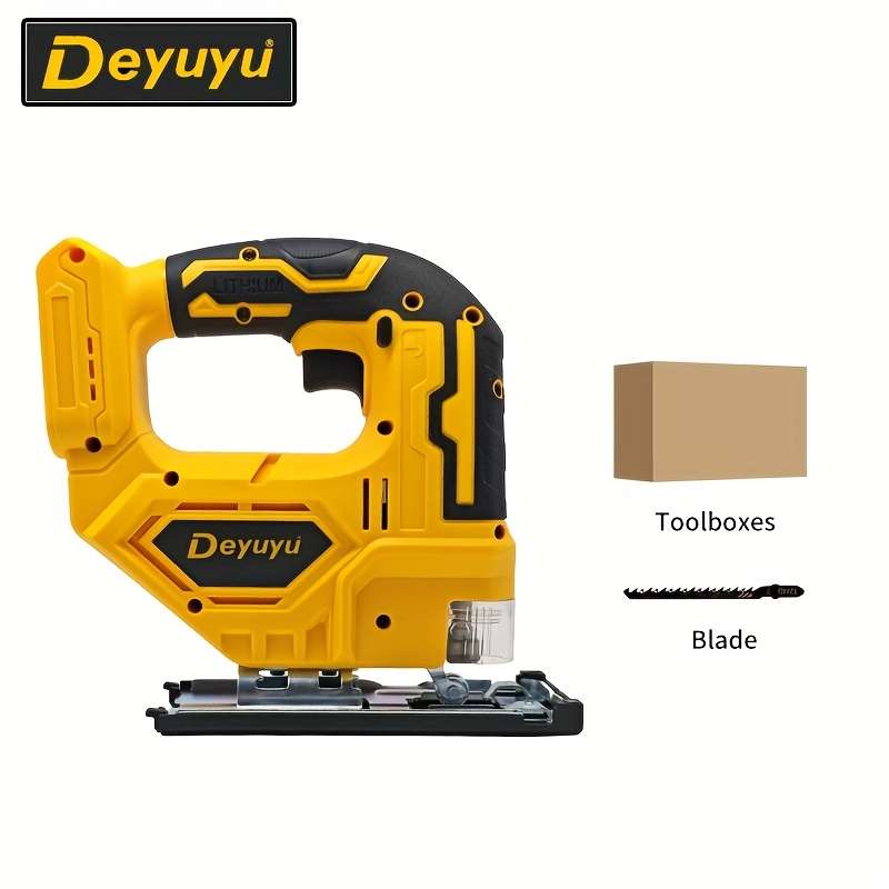Deyuyu 3000RPM Brushless Cordless Jigsaw with LED Work Light for Dewalt 20V MAX Batteries(Batteries Not Included) 0°-45° Miter Cutting, 3 Track Settings for Straight/Curved/Bevel/Circular Cutting, Suitable for Home Improvement Use - Image 4