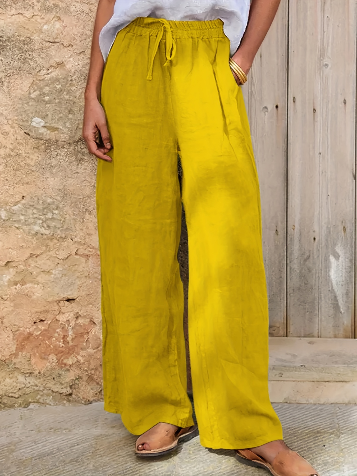 Women's Spring/Autumn Casual Straight-Leg Wide-Leg Trousers - Image 2