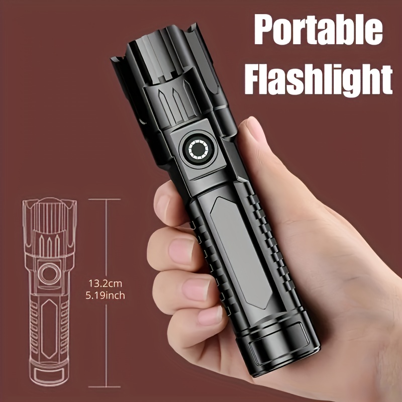 2pcs High-Powered Zoom Flashlights, Outdoor Multifunctional Portable Home Mini Retractable Zoom Light, Camping Gear, Outdoor Flashlight, Portable Flashlight, Mini Flashlight, Durable Structure, Sturdy Construction, Bright Beam - Image 7