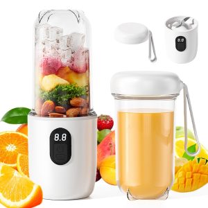 Portable Personal Blender 17 Oz/500 Ml Juicer, 40W Personal-Sized Blender, Perfect for Smoothies, Ice Blending, Juicing, And Food Processing, Suitable for Home, Office, Gym
