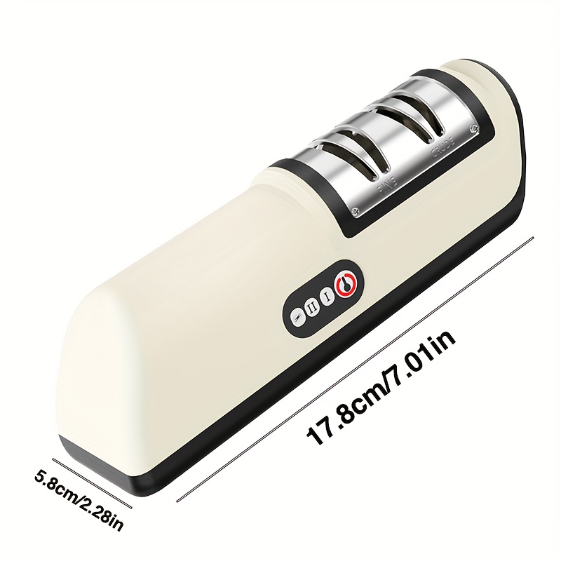 Electric Sharpening Tool, Professional 2-Stage Sharpener for 20 Degree Straight Edges, Sharpening And Polishing for Kitchen Tools | Black - Image 2