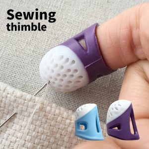 3pcs/1set Sewing Thimble Set - Durable and Sturdy, Adjustable Sizes for Embroidery and Needlework