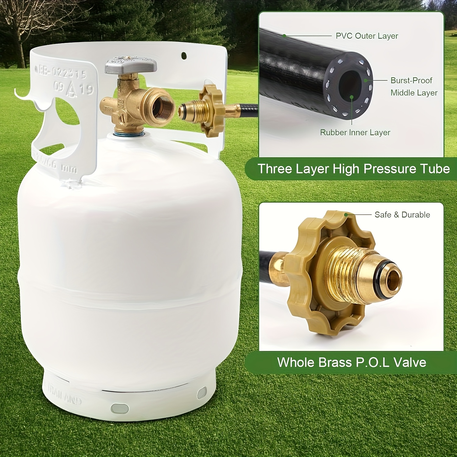 10ft Propane Weed Torch Kit, High-Output Professional Flamethrower for Weeding Roofing Ice Snow, Heavy Duty Blow Torch with Self Igniter And Long Hose, Perfect Father's Day Gift - Image 9