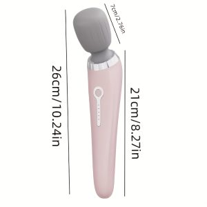 1pc Portable Electric Massager, Handheld Massage Wand, 5-Speed Adjustment, USB-Rechargeable Relaxation Massager Vibrating Massage for Neck, Back, Legs, And Waist Foot Sole Vibration Relaxation Ideal Gift for Men, Women, Athletes, And Seniors