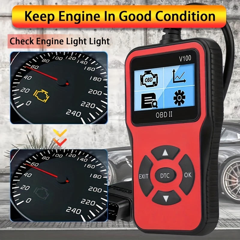 USB Powered OBD2 Car Scanner V100 - Engine Fault Code Reader & Diagnostic Tool - Compatible with All Vehicles Since 1996, Up to 36V, Without Battery - Image 3