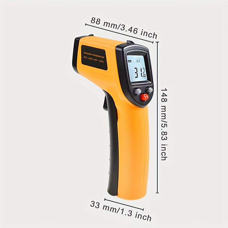 Infrared Thermometer Gun, Non-Contact Surface Thermometer Gun for Pizza Cooking, Ovens, Grills, Frying And Repair(Non-Human) - Image 5