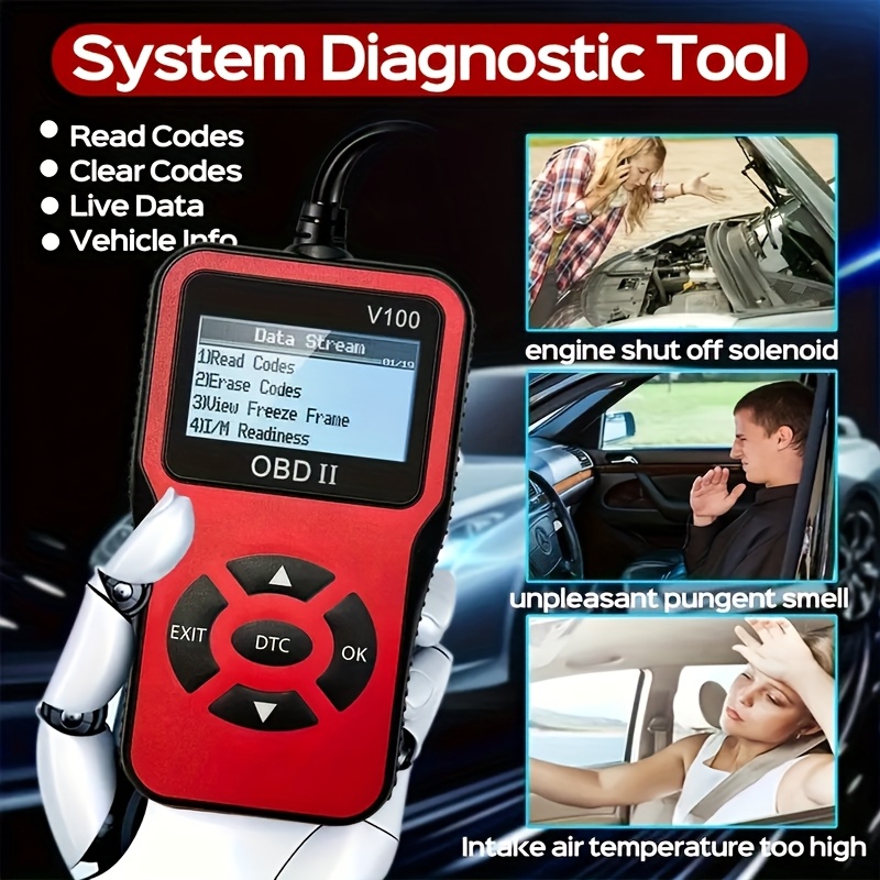 USB Powered OBD2 Car Scanner V100 - Engine Fault Code Reader & Diagnostic Tool - Compatible with All Vehicles Since 1996, Up to 36V, Without Battery - Image 11
