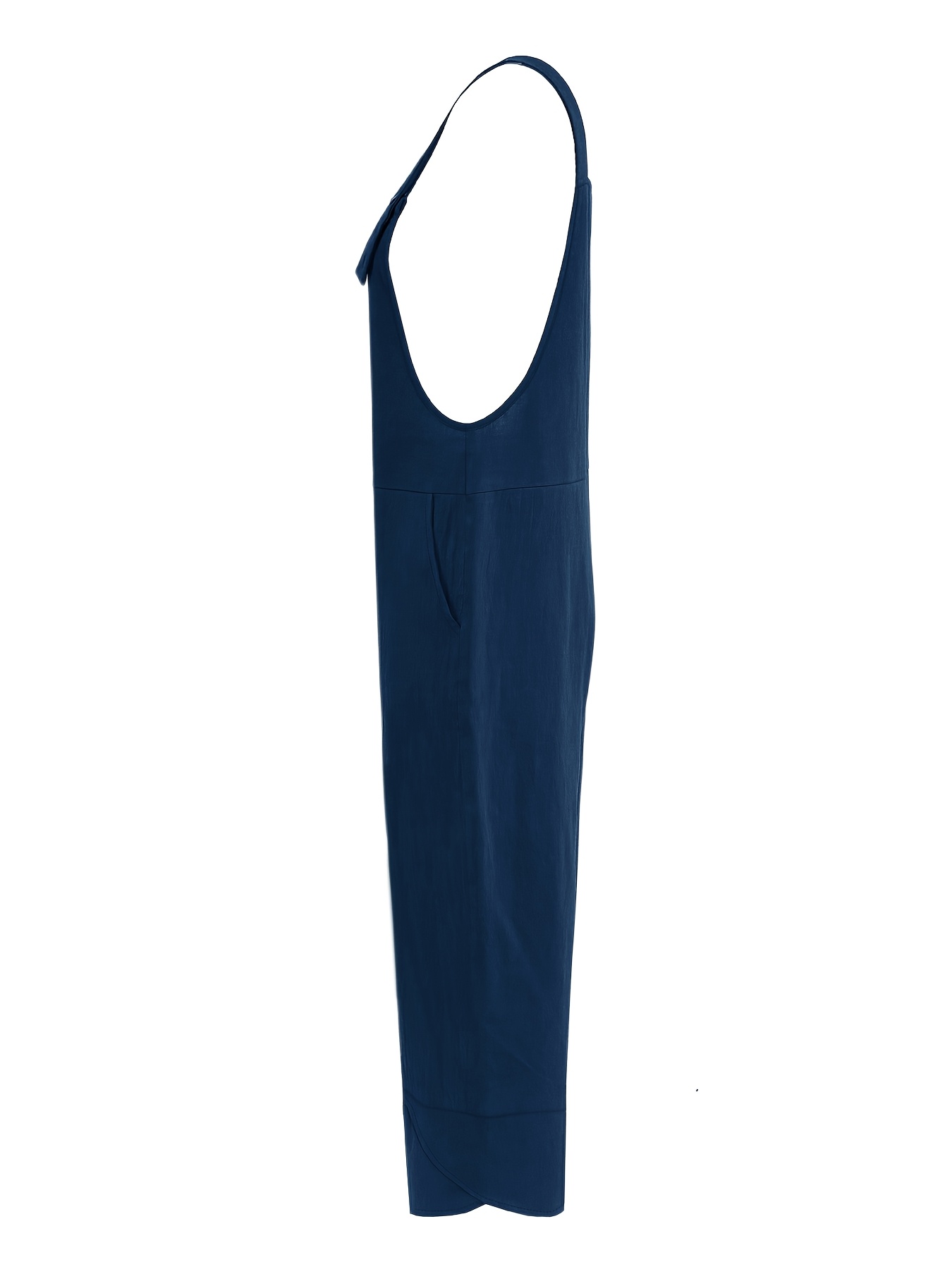 Women's Casual Fashion Solid Color Loose Wide-Leg Overalls - Image 9