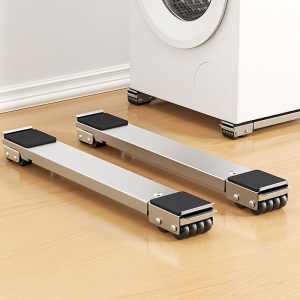 A Sturdy Solution for Moving Appliances! Adjustable-height Base for Refrigerators and Washing Machines, with a Load Capacity of up to 800 Lbs, Equipped with 24 Silent Casters, a Locking Mechanism, and Extendable Brackets, Perfect for Relocation