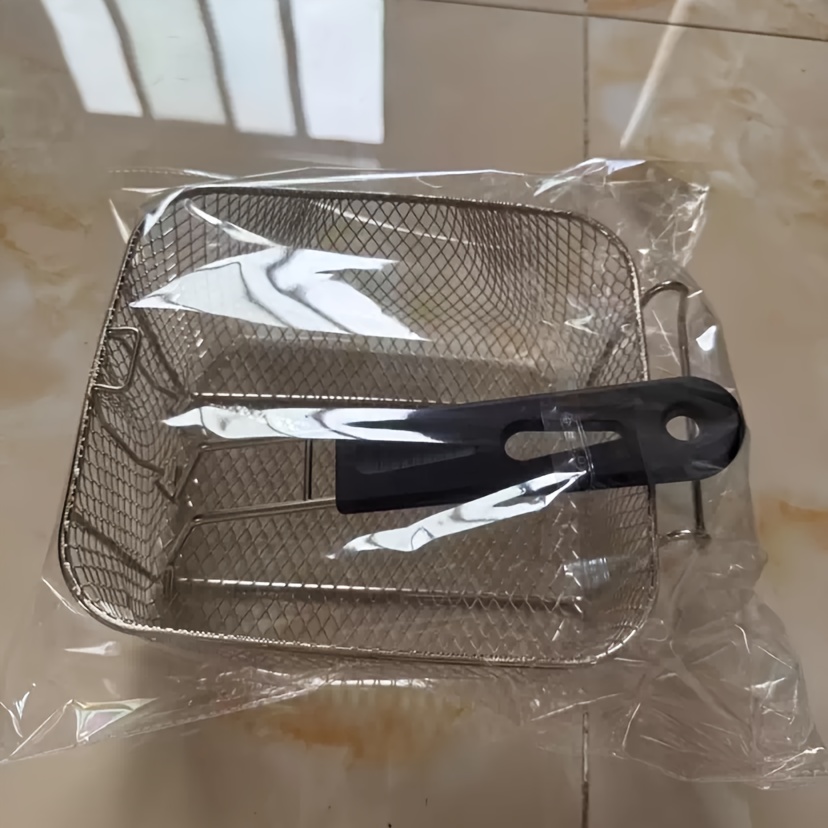 Multi-Functional Stainless Steel Fry Basket with Foldable Handle, Heat-Resistant Mesh, Suitable for Fries, Chicken Wings, and Snacks, Easy to Clean, Cooking Tool for Home and Commercial Kitchens, Frying Tool, Compact Cooking Tool, Easy-Clean Basket - Image 5
