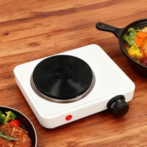 US standard desktop electric stove with 5-speed temperature adjustment for precise temperature control, space-saving heating, high efficiency and quick heating, compact and space-saving, suitable for both desktop use, home and camping