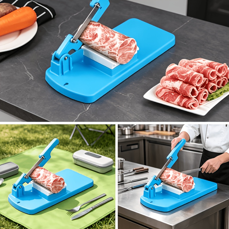 1pc Versatile Food Slicer - Easy Assembly, Detachable for Frozen Meat, Potatoes, Bananas, Apples & More - Uncharged, Battery-Free - Ideal for Home Kitchen Use, Slicing And Dicing - Image 5