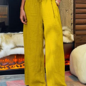 Women's Spring/Autumn Casual Straight-Leg Wide-Leg Trousers