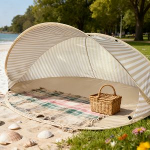 2-Second Quick-Open 2-Person Beach Tent! No Need to Set Up a Beach Tent, Portable Quick-Open Sunshade, Easy-To-Use Outdoor Canopy Suitable for Beach, Picnics, Parks, Camping, And Family Leisure