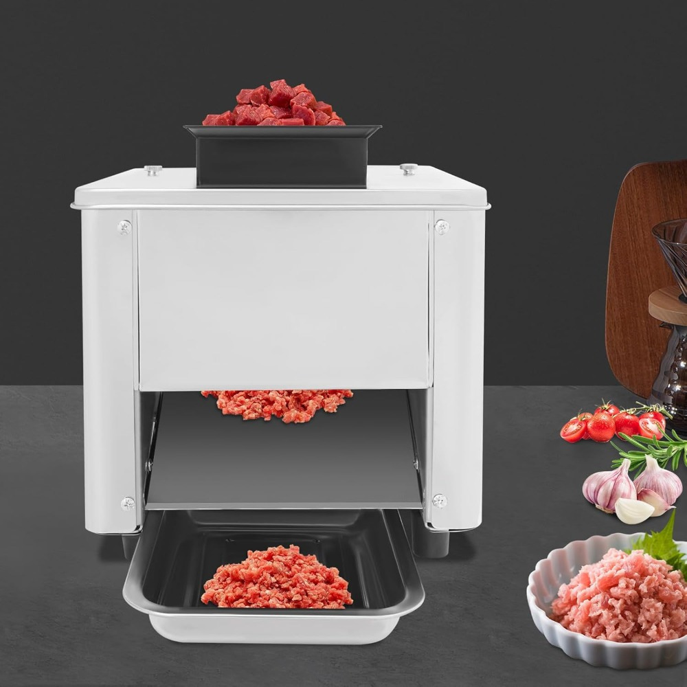 850W Commercial Meat Cutting Machine, Electric Slicer for Shredded Meat, Stainless Steel Blade of 0.59 Inches, Capable of Processing 330 Pounds Per Hour for Boneless Pork, Chicken, And Fish, Suitable for Home And Restaurant Kitchens - Image 6