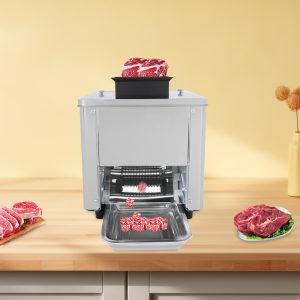 850W Electric Meat Slicer, 7Mm Stainless Steel Meat Cutter, Handles 330 Lbs. Per Hour, Ideal for Home Commercial Use, Cutting Boneless Pork, Chicken And Fish