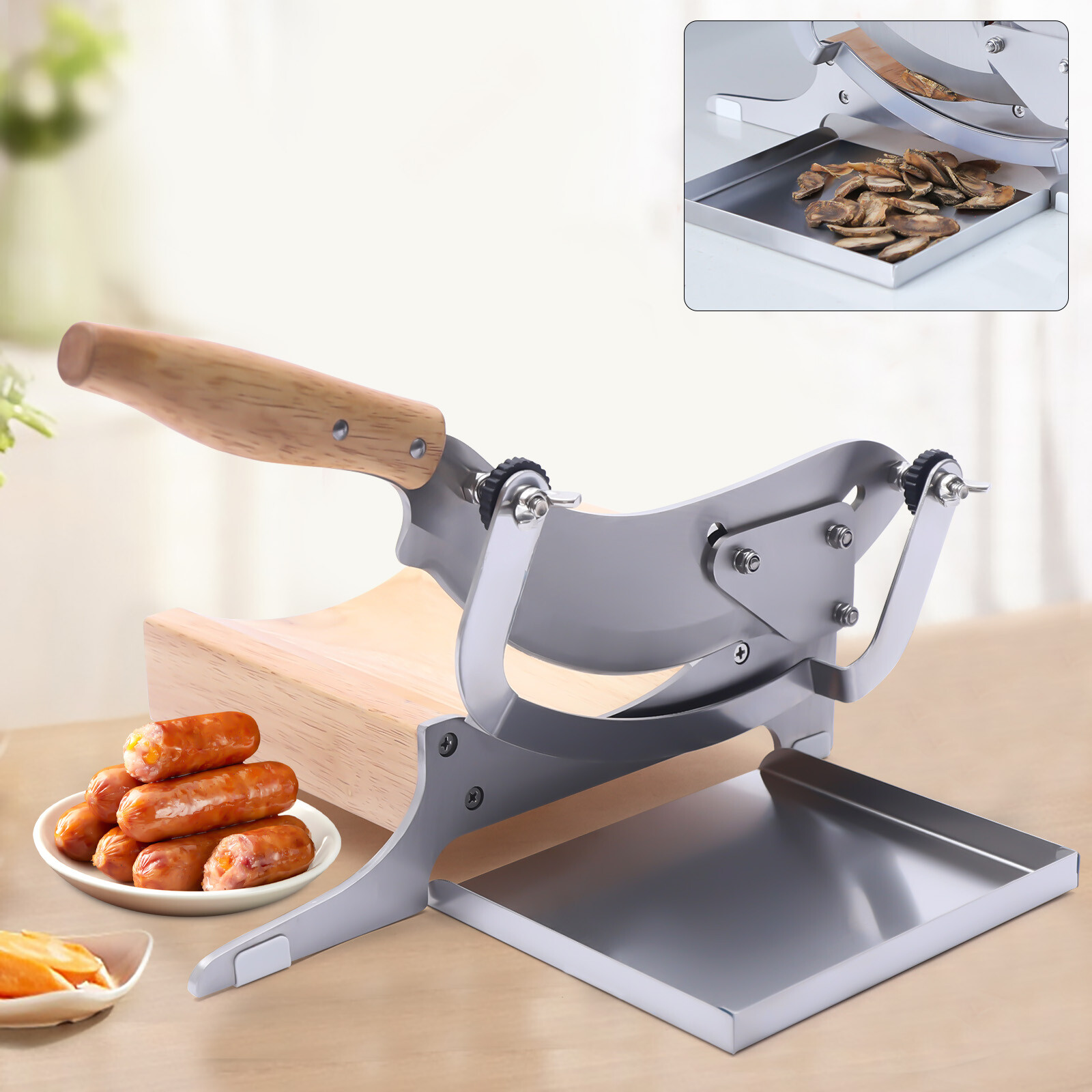 Manual Meat Slicer Frozen Meat Beef Bones Cutter Slicing Machine Stainless Steel Kitchen Slicer Food Slicer Manual Slicer Machine - Image 10