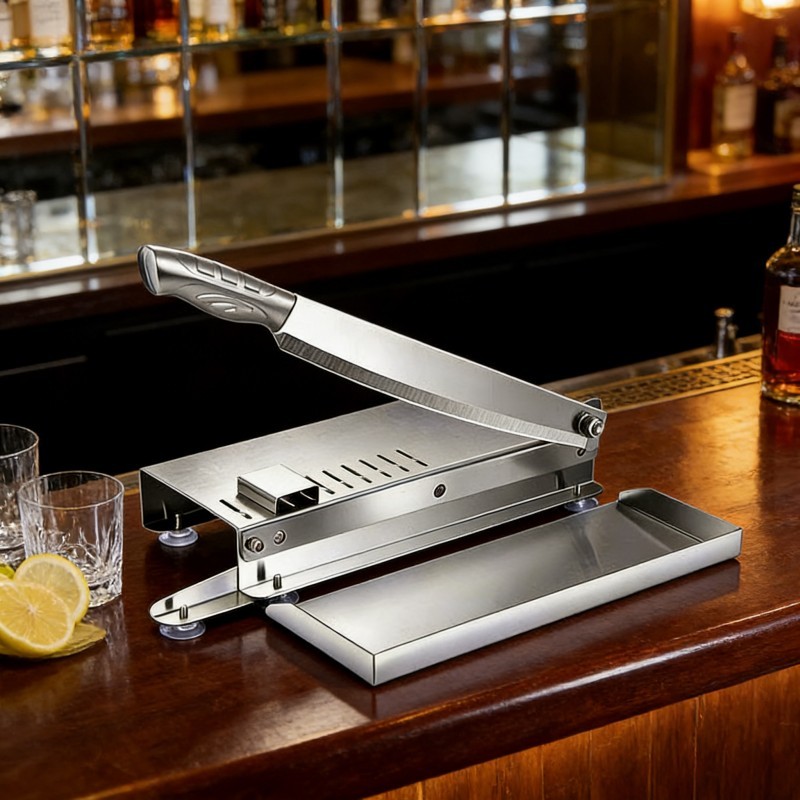 Expanded Cutting Platform Promotes Smooth Feeding Progress, Fine Adjustment Gears Realize Diversified Slicing Demands. Manual Meat Cutter Serves Group Events And Catering Shops to Process Bulk Meat And Daily Farm Produce &Meat Cleaver - Image 9