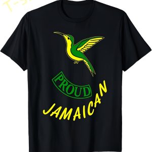 Men's & men'S Jamaican Hummingbird T-Shirt - Jamaican-Themed Hot Transfer Print Crewneck Short Sleeve Tee Soft Stretch Fabric Suitable for Casual Wear Beach Outfits & Jamaican Pride Apparel loose and comfortable men T-shirt