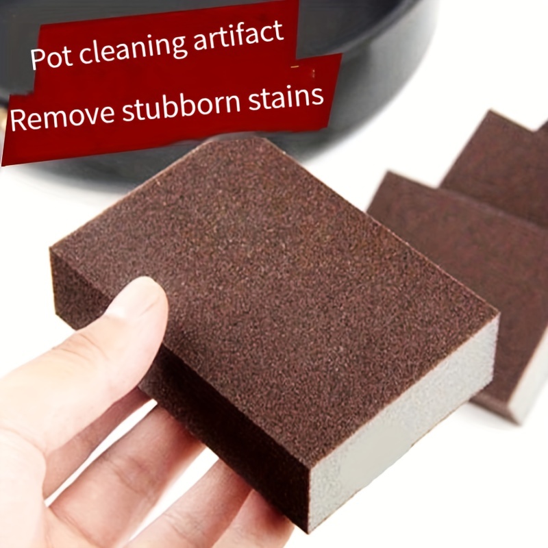 Diamond Sponge Cleaning Brush - Pot Bottom Cleaning Sponge - Rust Remover Sponge - Dish Sponge Block - Strong Degreaser - 1/3/6/9pcs - Cleaning Tools - Cleaning Supplies - Image 6