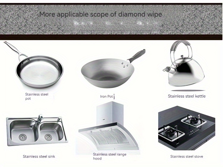 Diamond Sponge Cleaning Brush - Pot Bottom Cleaning Sponge - Rust Remover Sponge - Dish Sponge Block - Strong Degreaser - 1/3/6/9pcs - Cleaning Tools - Cleaning Supplies