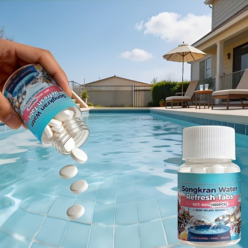 Multi-Functional Pool Pond Purifier Suitable for Home Pools, Ponds, Outdoor Water Purification, Hydroponic Tablets, Aquariums, Fish Tanks, Hydroponic Systems, And Water Feature Gardens, Fast-Acting Formula Keeps Water Clear