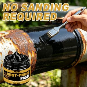 Iron Art Metal Rust Care Maintenance Paste Fast Drying Scratch Resistant, Ideal for Car Chassis, Door Frame, Wheel Hub & All Metal Parts, Permanent Stable Surface Care Cream
