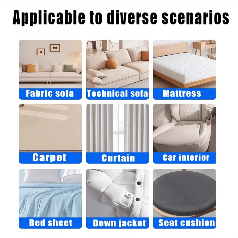 Multi-Purpose Waterless Fabric Foam - Fabric Refresher for Sofas, Carpets, Shoes, and Leather; Instantly Restores to Like-New Condition