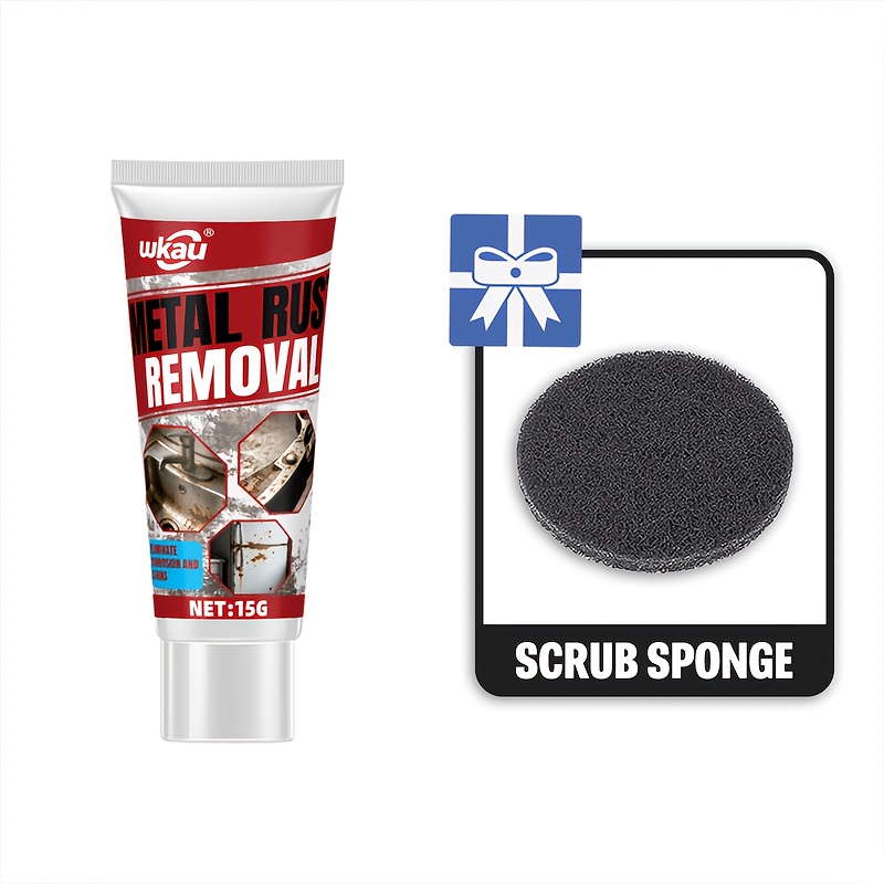 Metal Rust Removal & Protection Paste - Powerful Anti-corrosion Peroxide Formula, Fast-acting. Works on Fridges, Sinks, Scissors, All Metals, Lasting Rust Shield & Surface Care.