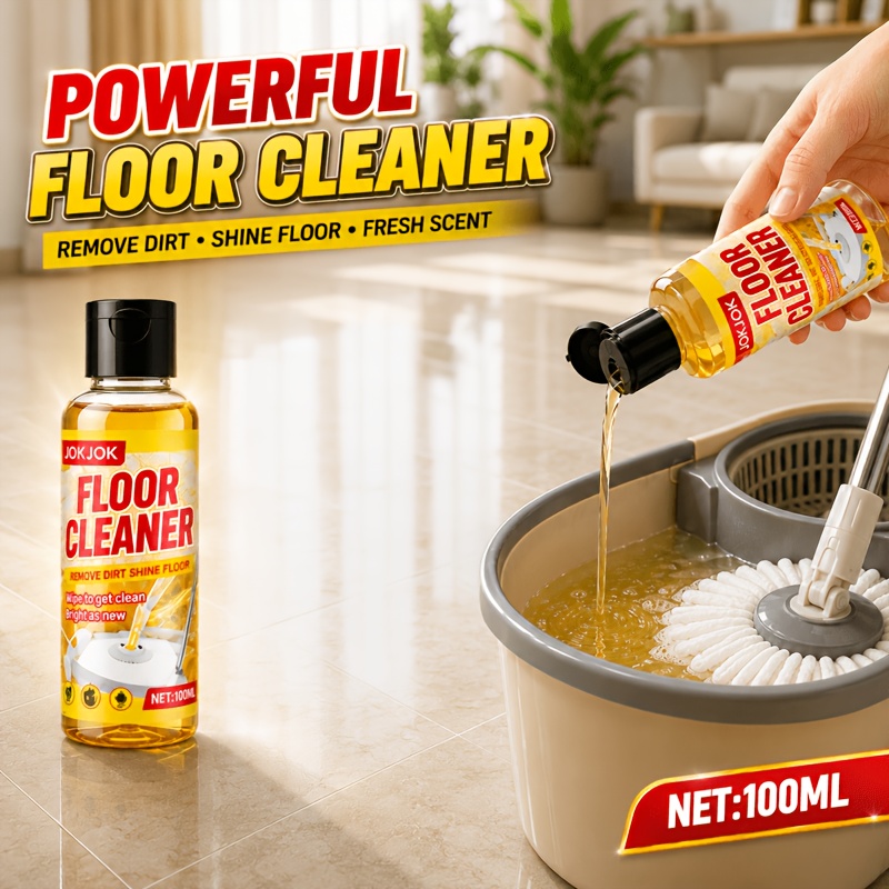 Multi-Purpose Floor Cleaner Concentrate – Fresh Scent for Floors, Toilets and Tiles, Leaves Surfaces Sparkling, Ideal for Home, Travel, Hotels and Commercial Use, Quickly Dilutes in Water, Helps Remove Dirt and Scale