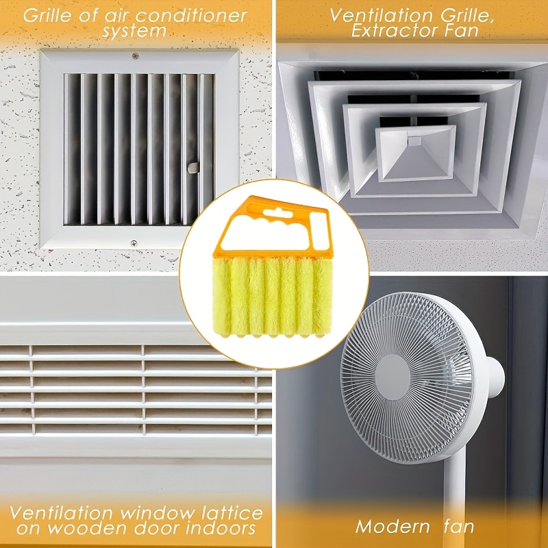 2-Pack Microfiber Randomcolor Style Blind Cleaner Kit - Reusable Crevice Brush for Vents/Windows/Curtains - Washable Household Tool