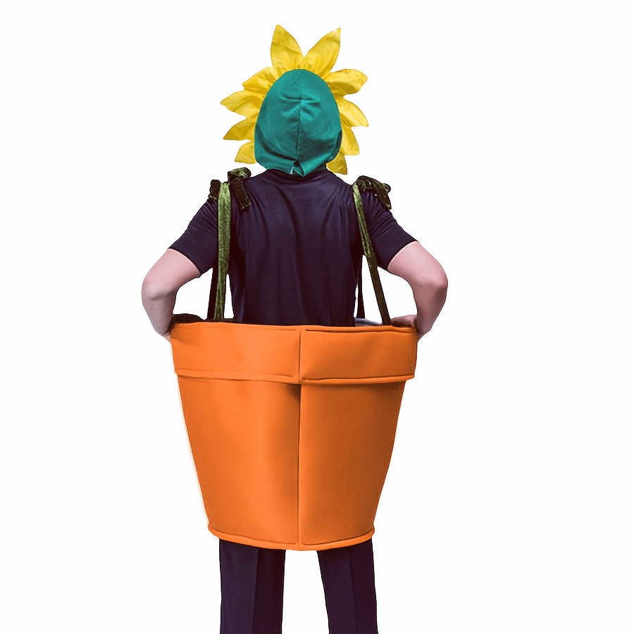 Plus Size Two-Piece Unisex Funny Sunflower Costume Potted Plant Flower Pot Halloween Christmas Carnival Reading Festival - Image 8