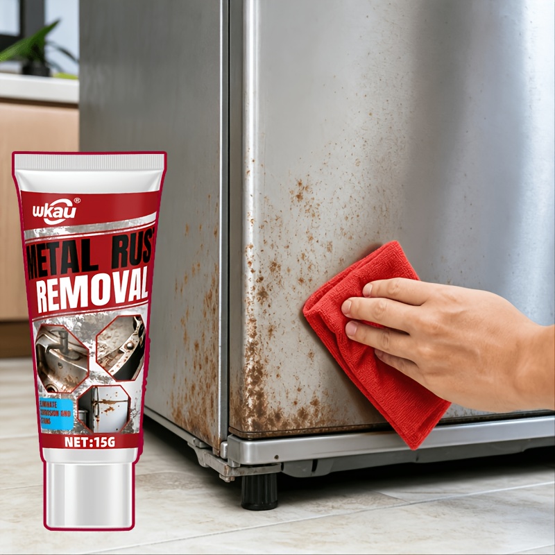 Metal Rust Removal & Protection Paste - Powerful Anti-corrosion Peroxide Formula, Fast-acting. Works on Fridges, Sinks, Scissors, All Metals, Lasting Rust Shield & Surface Care.