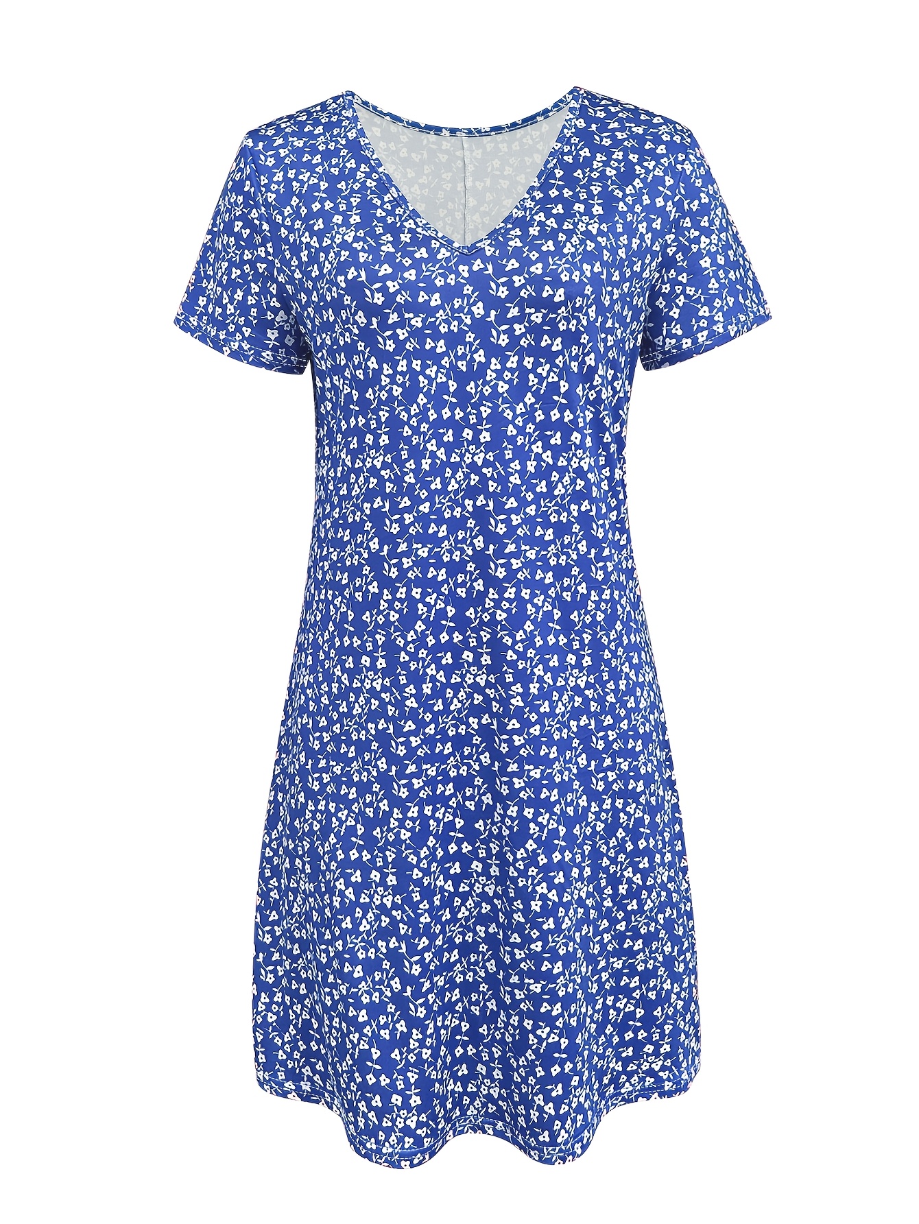 2026 Summer New Style Softcore Floral Print Dress, Pink V-Neck Design, Elevated Apparel, and Figure-Flattering, Gentle Commute Citywalk Outfit, Sweet Style, Ins-Style Trendy Women's Clothing - Image 10