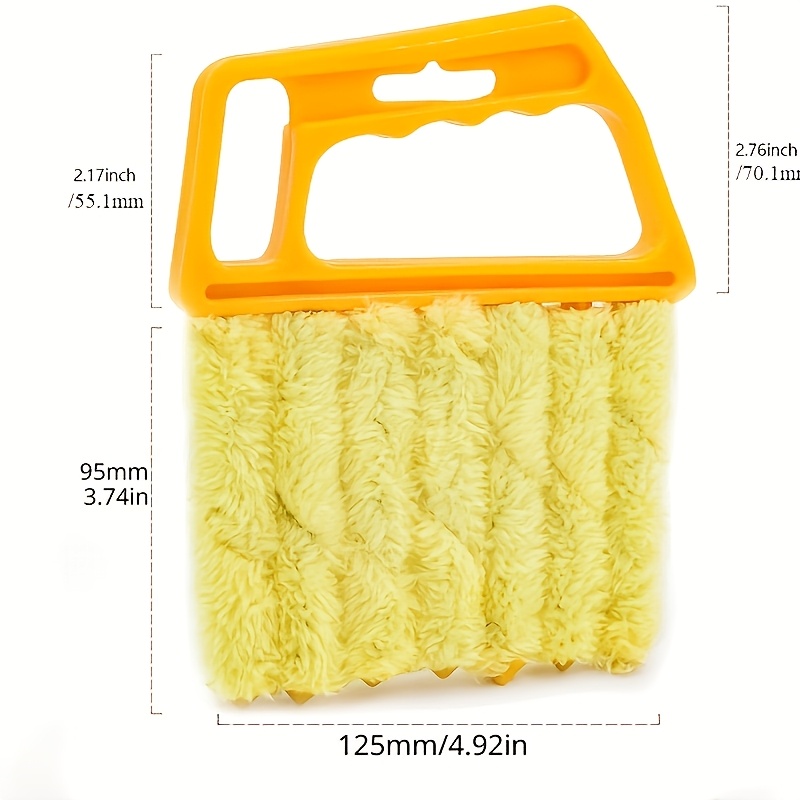 2-Pack Microfiber Randomcolor Style Blind Cleaner Kit - Reusable Crevice Brush for Vents/Windows/Curtains - Washable Household Tool - Image 2
