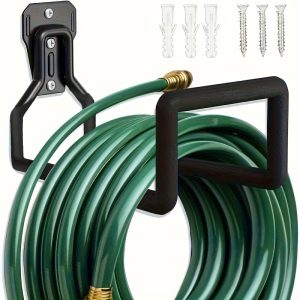 Heavy-Duty Metal Garden Hose Reel Holder - Wall-Mounted, Durable Iron Construction for Outdoor Yard Use, Secure Wall Mount for Hoses and Water Tanks, Garden Hose Holder, Wallmounted Design, Robust Material
