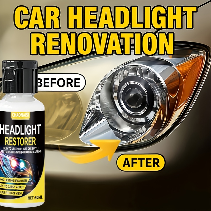This Product Is a Professional Spray Specially Designed for Automotive Headlight Restoration And Is Easy to Use. It Can Effectively Repair Headlights That Are Yellowed by Oxidation Or Blurred Due to Dullness