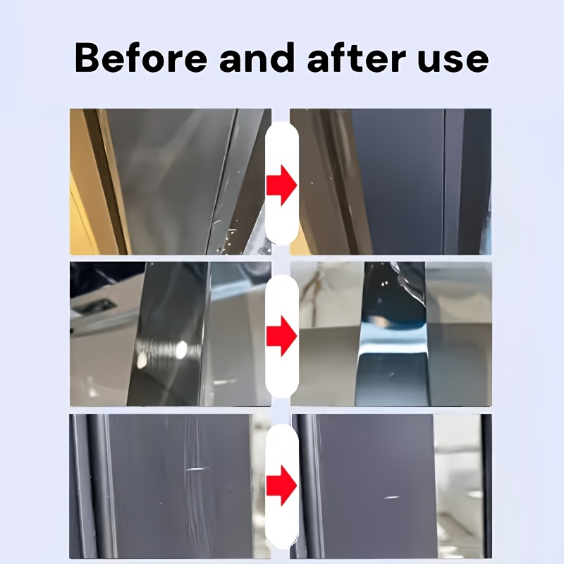 Stainless Steel Scratch Repair Paste - Instantly Wipes Away Scratches on Faucets, Showerheads, and Stovetops. The Fine Paste Won't Scratch Surfaces, Providing a One-step Polishing and Renewal Solution to Extend the Lifespan of Stainless Steel